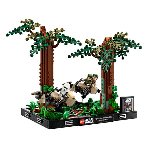 LEGO STAR WARS - DIORAMA: DUELO DE SPEEDERS EN ENDOR