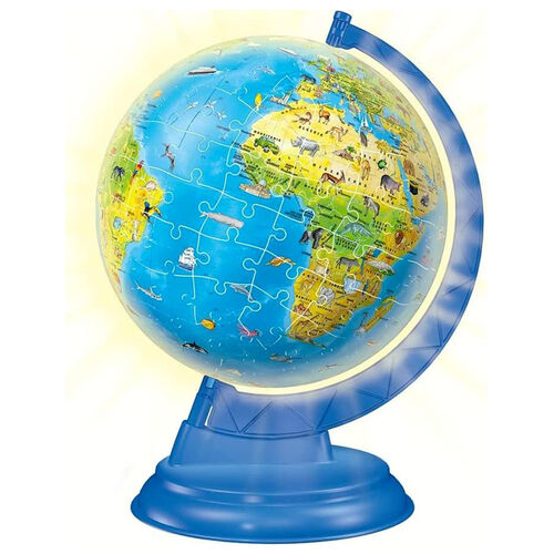 RAVENSBURGER PUZLE 3D GLOBO TERRQUEO CON LUZ 180 PIEZAS