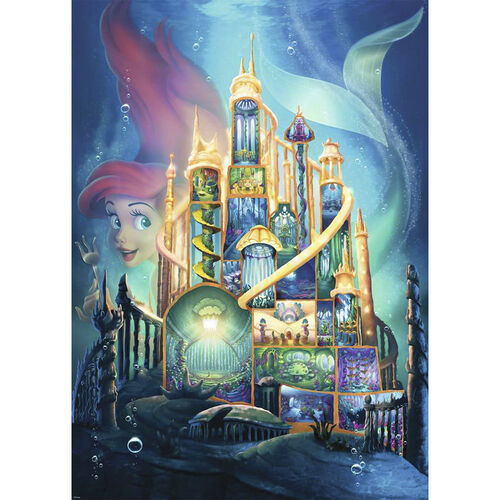 RAVENSBURGER - PUZLE CASTILLOS DE DISNEY: ARIEL 1000 PIEZAS