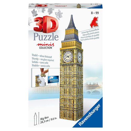 RAVENSBURGER PUZLE 3D MINI BIG BEN 54 PIEZAS