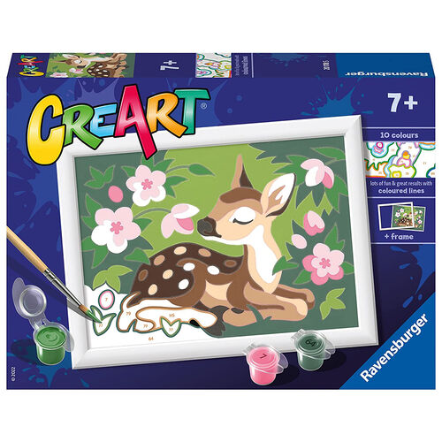 RAVENSBURGER CREART KIT PINTURA CERVATILLO ENTRE LAS FLORES