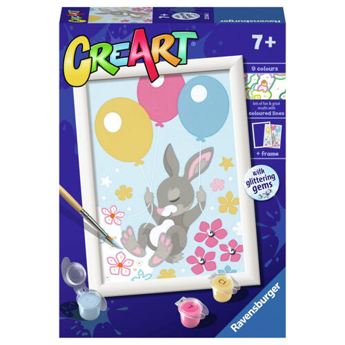 RAVENSBURGER CREART KIT PINTURA CONEJO CON GLOBOS