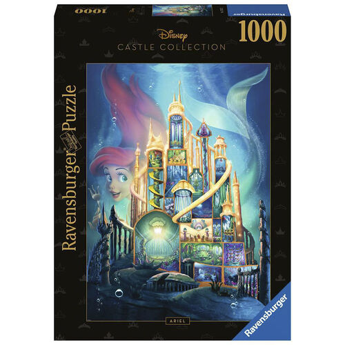 RAVENSBURGER - PUZLE CASTILLOS DE DISNEY: ARIEL 1000 PIEZAS