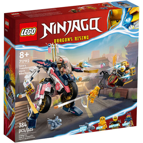 LEGO NINJAGO - MOTO DE CARRERAS TRANSFORMABLE EN MECA DE SORA