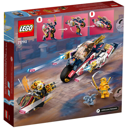 LEGO NINJAGO - MOTO DE CARRERAS TRANSFORMABLE EN MECA DE SORA