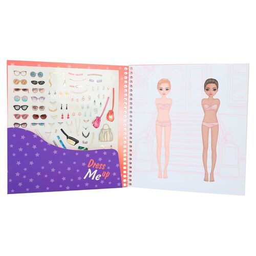 TOP MODEL - CUADERNO DE PEGATINAS DRESS ME UP