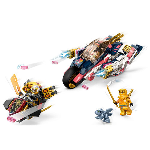 LEGO NINJAGO - MOTO DE CARRERAS TRANSFORMABLE EN MECA DE SORA