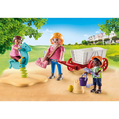 PLAYMOBIL - STARTER PACK EDUCADORA CON CARRITO