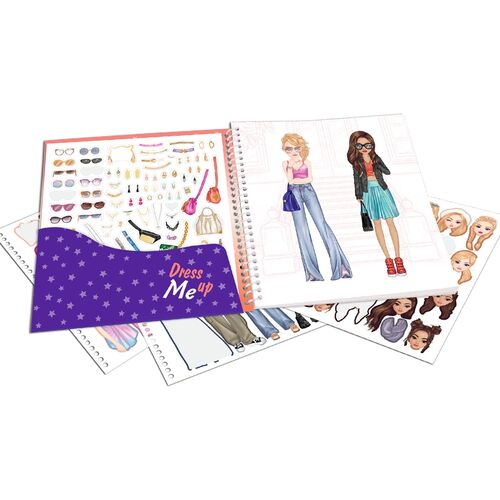 TOP MODEL - CUADERNO DE PEGATINAS DRESS ME UP