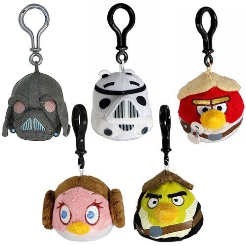 ANGRY BIRDS STAR WARS - LLAVERO PELUCHE DARTH VADER