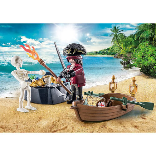 PLAYMOBIL STARTER PACK - PIRATA CON BOTE DE REMOS