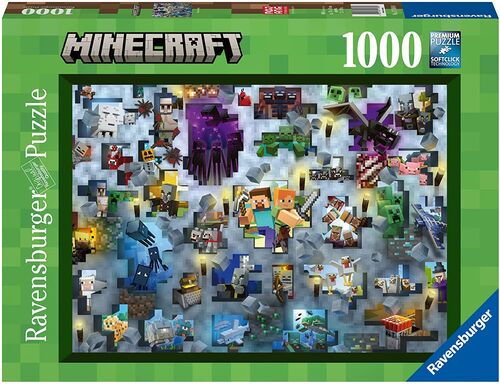 RAVENSBURGER - PUZLE MINECRAFT MOBS 1000 PIEZAS