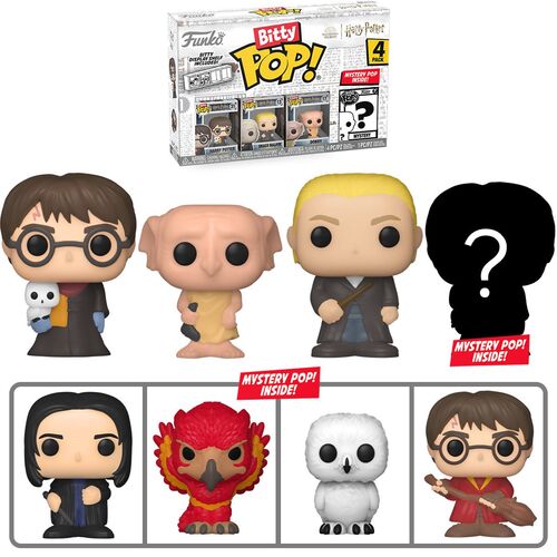 FUNKO BITTY POP! HARRY POTTER - HARRY POTTER, DRACO MALFOY, DOBBY Y ?