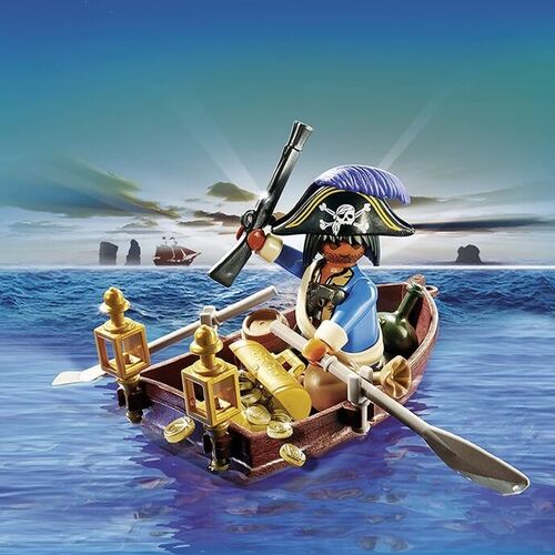 PLAYMOBIL - PIRATA EN BOTE DE REMOS