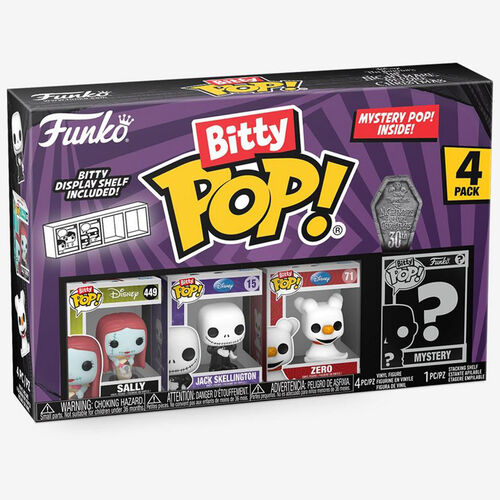 FUNKO BITTY POP! PESADILLA ANTES DE NAVIDAD - SALLY, JACK SKELETON, ZERO Y ?