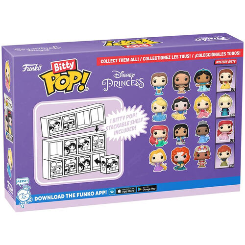 FUNKO BITTY POP! PRINCESAS DISNEY - RAPUNZEL, MERIDA, VAIANA Y ?