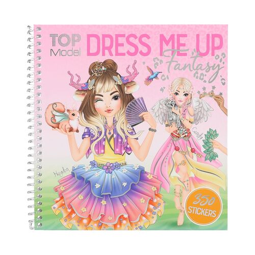 TOP MODEL - CUADERNO DE PEGATINAS DE FANTASA DRESS ME UP