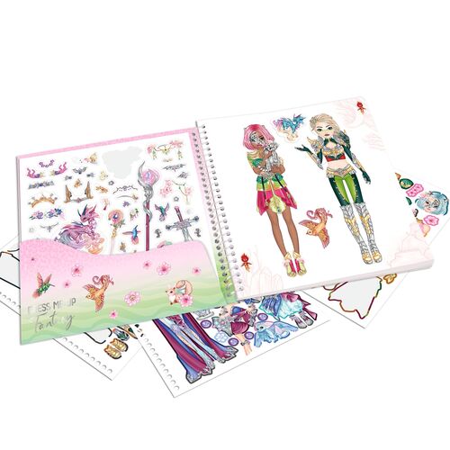 TOP MODEL - CUADERNO DE PEGATINAS DE FANTASA DRESS ME UP