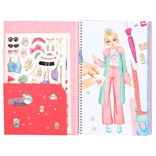 TOP MODEL - CUADERNO DE PEGATINAS GRANDE DRESS ME UP CUTIE STAR