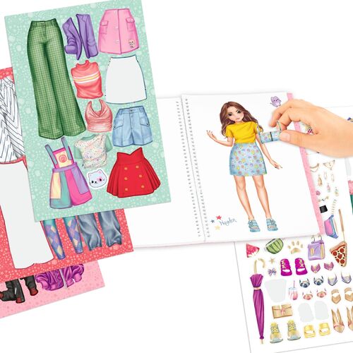 TOP MODEL - CUADERNO DE PEGATINAS GRANDE DRESS ME UP CUTIE STAR