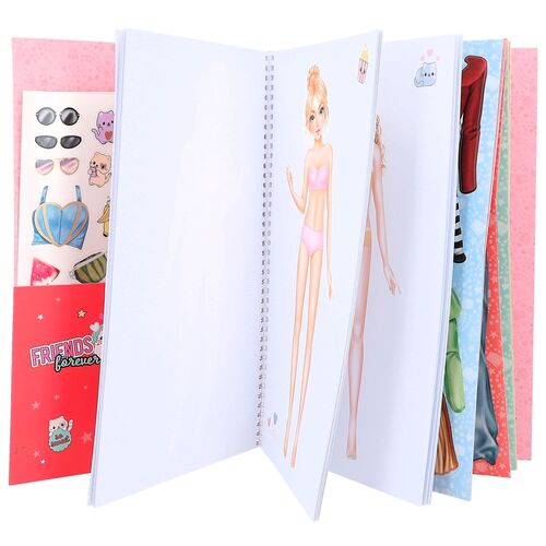 TOP MODEL - CUADERNO DE PEGATINAS GRANDE DRESS ME UP CUTIE STAR