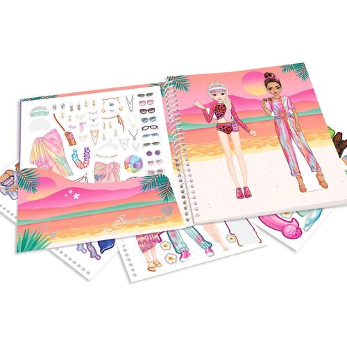 TOP MODEL - CUADERNO DE PEGATINAS DRESS ME UP HOLIDAY