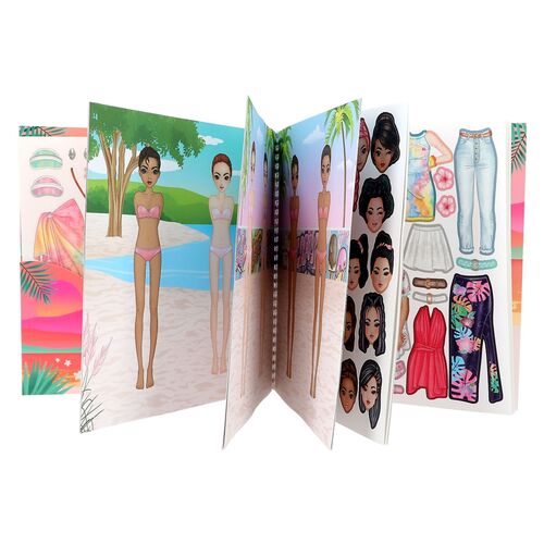 TOP MODEL - CUADERNO DE PEGATINAS DRESS ME UP HOLIDAY