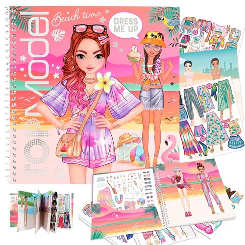 TOP MODEL - CUADERNO DE PEGATINAS DRESS ME UP HOLIDAY