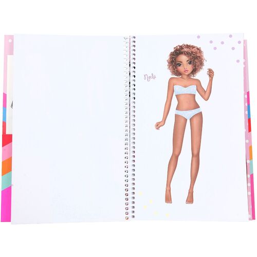 TOP MODEL - CUADERNO DE PEGATINAS DRESS ME UP