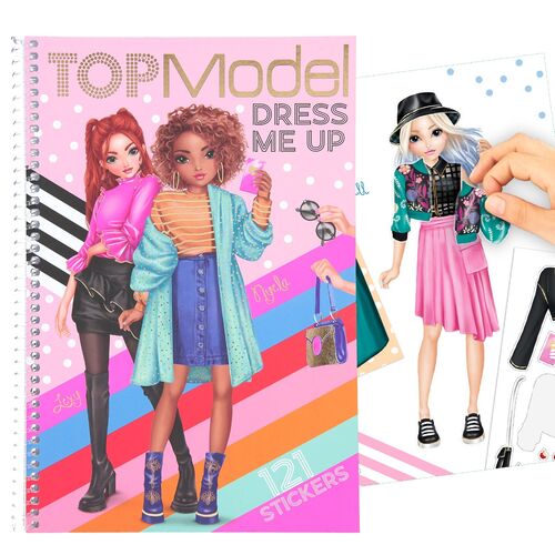 TOP MODEL - CUADERNO DE PEGATINAS DRESS ME UP