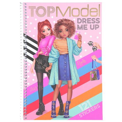 TOP MODEL - CUADERNO DE PEGATINAS DRESS ME UP