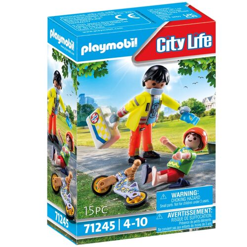 PLAYMOBIL - PARAMDICO CON PACIENTE