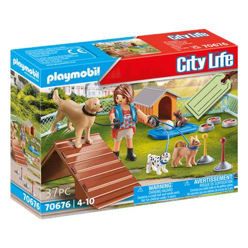 PLAYMOBIL - SET DE REGALO ENTRENADORA DE PERROS