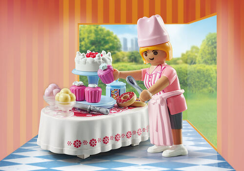 PLAYMOBIL - REPOSTERA CON MESA DE DULCES