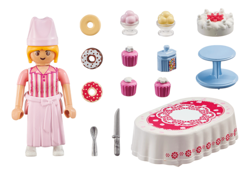 PLAYMOBIL - REPOSTERA CON MESA DE DULCES