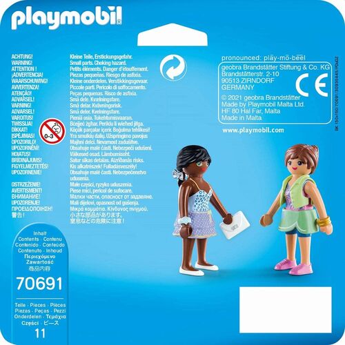 PLAYMOBIL - DUO PACK CHICAS DE COMPRAS