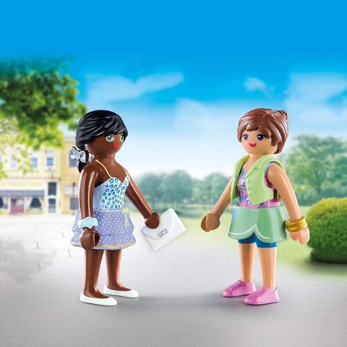 PLAYMOBIL - DUO PACK CHICAS DE COMPRAS