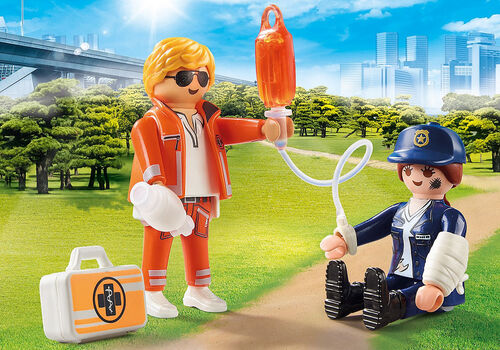 PLAYMOBIL - DUO PACK DOCTOR Y POLICIA