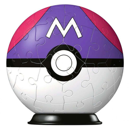 RAVENSBURGER PUZZLE 3D POKMON MASTERBALL MORADA 54 PIEZAS