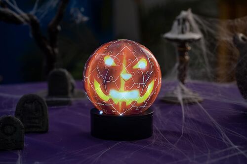 RAVENSBURGER PUZLE 3D CALABAZA DE HALLOWEEN LMPARA DE NOCHE 74 PIEZAS