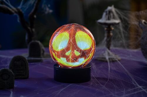 RAVENSBURGER PUZLE 3D CALABAZA DE HALLOWEEN LMPARA DE NOCHE 74 PIEZAS