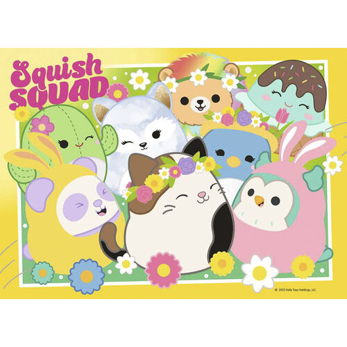 RAVENSBURGER - PUZLE SQUISHMALLOWS BUMPER 4X100 PIEZAS