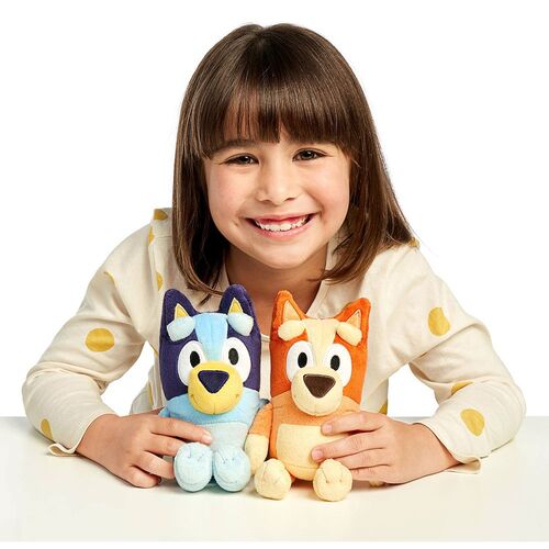 PACK DE 10 PELUCHES DE BLUEY Y BINGO CON CAJA EXPOSITORA