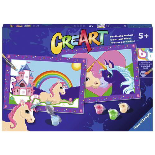 RAVENSBURGER CREART KIT PINTURA JUNIOR 2X UNICORNIOS