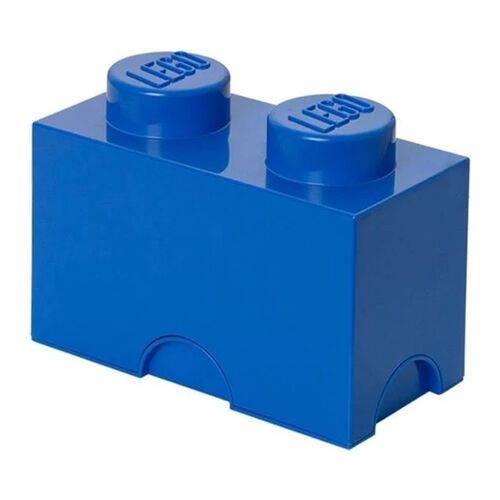 CAJA DE ALMACENAMIENTO LEGO - BRICK DE DOS ENCAJES AZUL