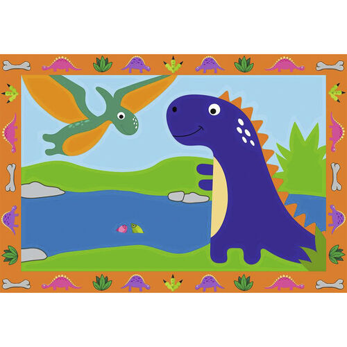 RAVENSBURGER CREART KIT PINTURA JUNIOR 2X DINOSAURIOS