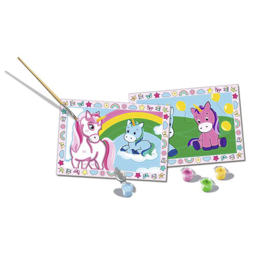 RAVENSBURGER CREART KIT PINTURA JUNIOR 2X UNICORNIOS DIVERTIDOS