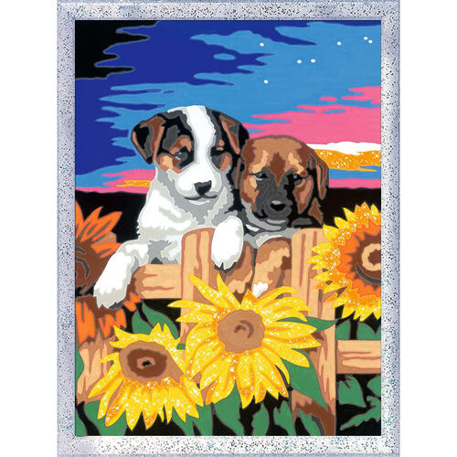 RAVENSBURGER CREART KIT PINTURA CACHORROS CON GIRASOLES