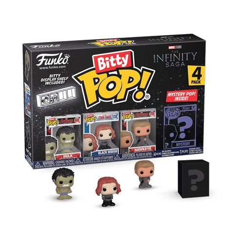 FUNKO BITTY POP! LA SAGA DEL INFINITO - HULK, VIUDA NEGRA, OJO DE HALCN Y ?