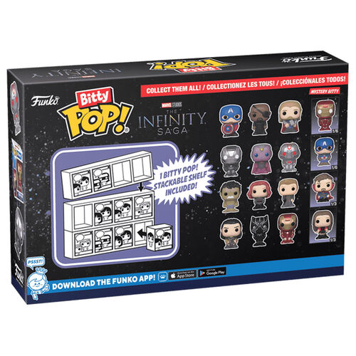 FUNKO BITTY POP! LA SAGA DEL INFINITO - HULK, VIUDA NEGRA, OJO DE HALCN Y ?